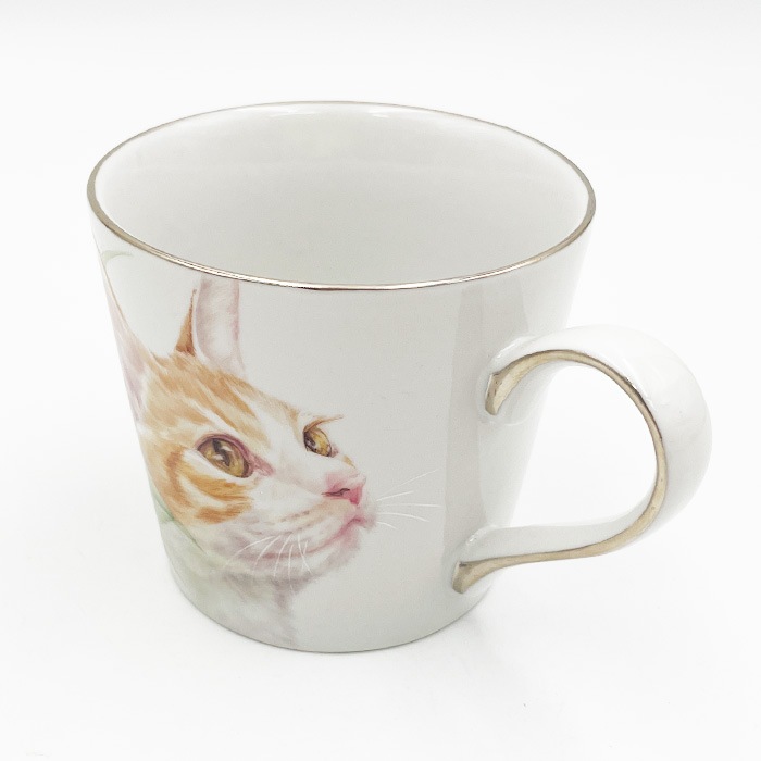 k2【勝俣 由治(作)】【送料無料】マグカップ（猫）