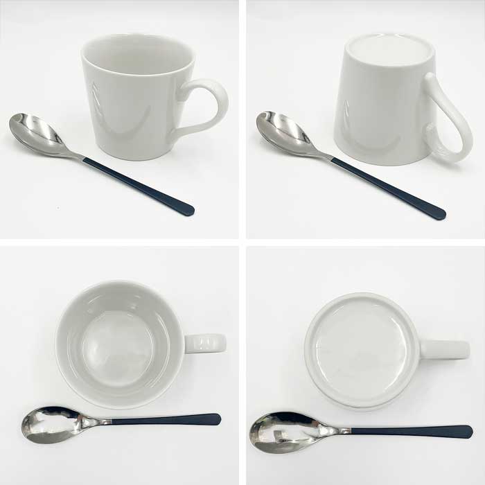 800049s【お得なまとめ買い】【A品・B品込み】カフェラテマグ 280cc(グレーホワイト)