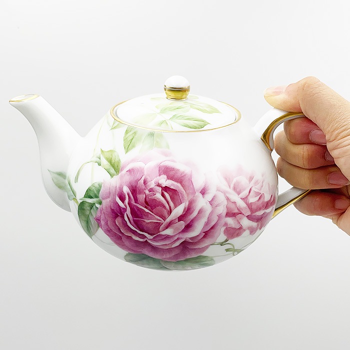 k4【勝俣 由治(作)】【送料無料】ティーポット（バラ） | ポット（Pot