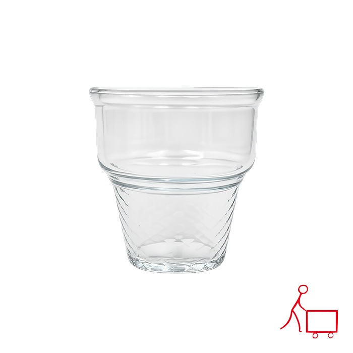 833419【A品・B品込み】ガラスミニコーン 270cc