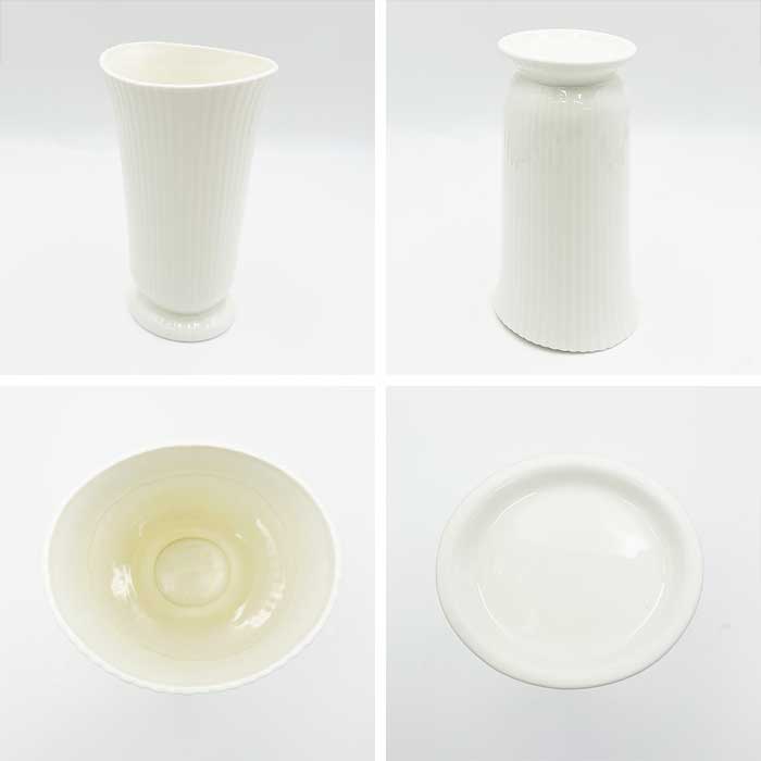 41【A品・B品込み】エレガントフラワーベース　（アイボリー）