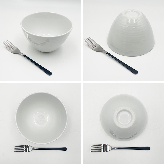 202513【選べるサイズ】【A品・B品込み】渦巻きボウル　17.8cm/13.8cm/11.0