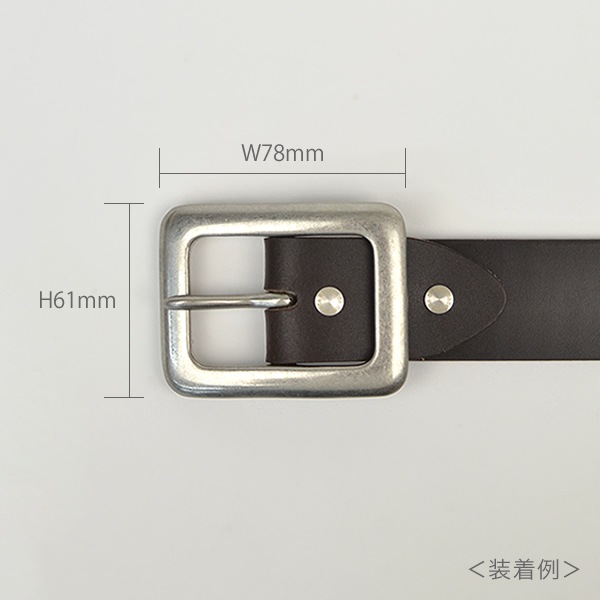 beltlab] バックル 40mm幅 シルバー blop0046 | バックルのみ | ベルト