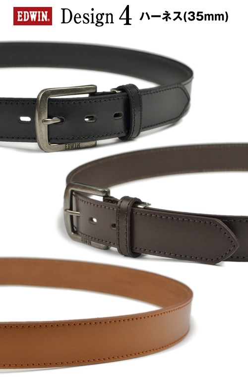 ��EDWIN ���ɥ�����٥٥�� ��� ���åɥץ饤�� ���٤�ǥ����� ���� �쥶�� ����ץ� �١����å� 30mm 35mm 30�ߥ� 35�ߥ� 3cm 3.5cm �� �쥶���٥�� �����奢��٥�� �쥶�� �ǥ˥� ������ ���Υѥ� �� �֥�å�/�������֥饦��/�֥饦�� belt mens