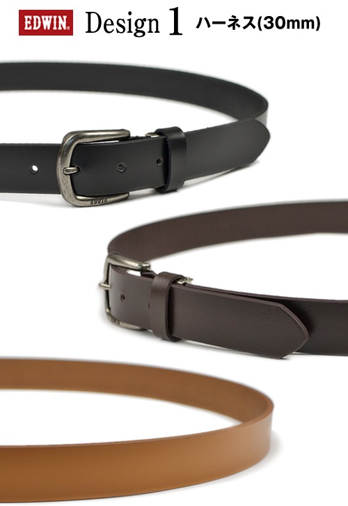 ��EDWIN ���ɥ�����٥٥�� ��� ���åɥץ饤�� ���٤�ǥ����� ���� �쥶�� ����ץ� �١����å� 30mm 35mm 30�ߥ� 35�ߥ� 3cm 3.5cm �� �쥶���٥�� �����奢��٥�� �쥶�� �ǥ˥� ������ ���Υѥ� �� �֥�å�/�������֥饦��/�֥饦�� belt mens