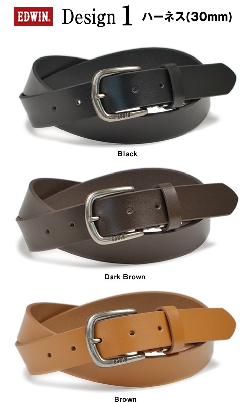 ��EDWIN ���ɥ�����٥٥�� ��� ���åɥץ饤�� ���٤�ǥ����� ���� �쥶�� ����ץ� �١����å� 30mm 35mm 30�ߥ� 35�ߥ� 3cm 3.5cm �� �쥶���٥�� �����奢��٥�� �쥶�� �ǥ˥� ������ ���Υѥ� �� �֥�å�/�������֥饦��/�֥饦�� belt mens