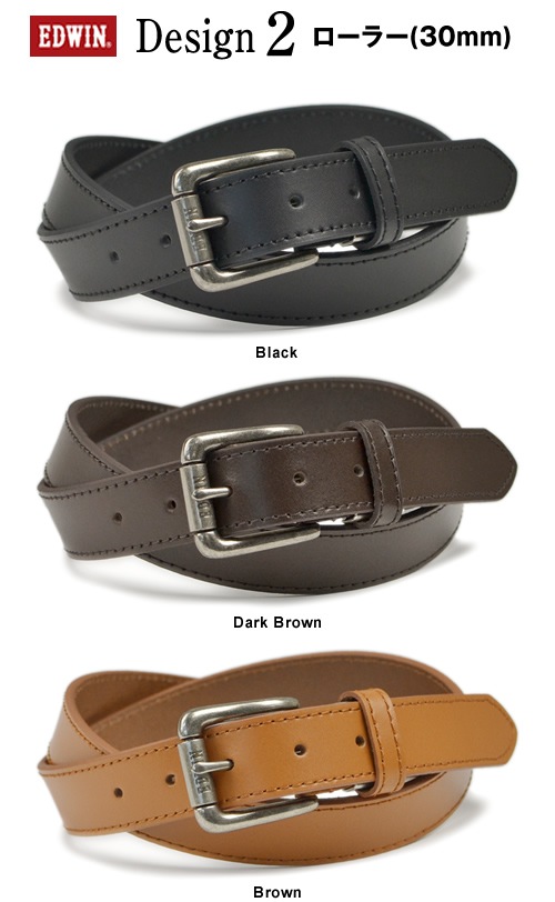 ��EDWIN ���ɥ�����٥٥�� ��� ���åɥץ饤�� ���٤�ǥ����� ���� �쥶�� ����ץ� �١����å� 30mm 35mm 30�ߥ� 35�ߥ� 3cm 3.5cm �� �쥶���٥�� �����奢��٥�� �쥶�� �ǥ˥� ������ ���Υѥ� �� �֥�å�/�������֥饦��/�֥饦�� belt mens