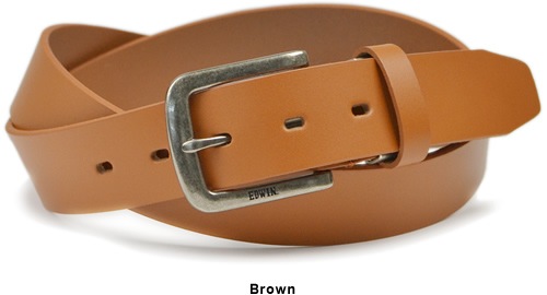 EDWIN ɥ٥٥  礭 󥰥  쥶 ä ꥽Хå ץ ١å 40mm 40ߥ 4cm  쥶٥ 奢٥ 쥶 ǥ˥  Υѥ  ֥å/֥饦/֥饦 belt mens