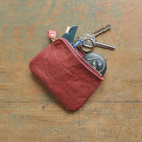 pot] 栃木レザー Wコガシ ポーチ (Sサイズ) blpt0064 | ポーチ