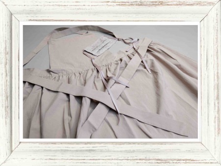 【20%OFF】エシカルドレスマスク＆エプロン  ベージュナチュラル / メゾンドフォイユ（巻きスカートエプロン）