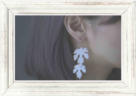 【数量限定】シンボリーアルテミシアピアス アカエゾヨモギ ver. / MAISON DE FEUILLE メゾンドフォイユ