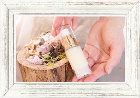 【手作りコスメセット】有機月桃フェミニンリッチジェル ＋20mlOMHプッシュ瓶付き（混ぜて湯煎するだけ/5分で完成）