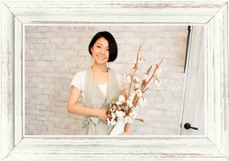 【即日発送可能/オリーブ色】オーガニックラップエプロン / メゾンドフォイユ（巻きエプロン）