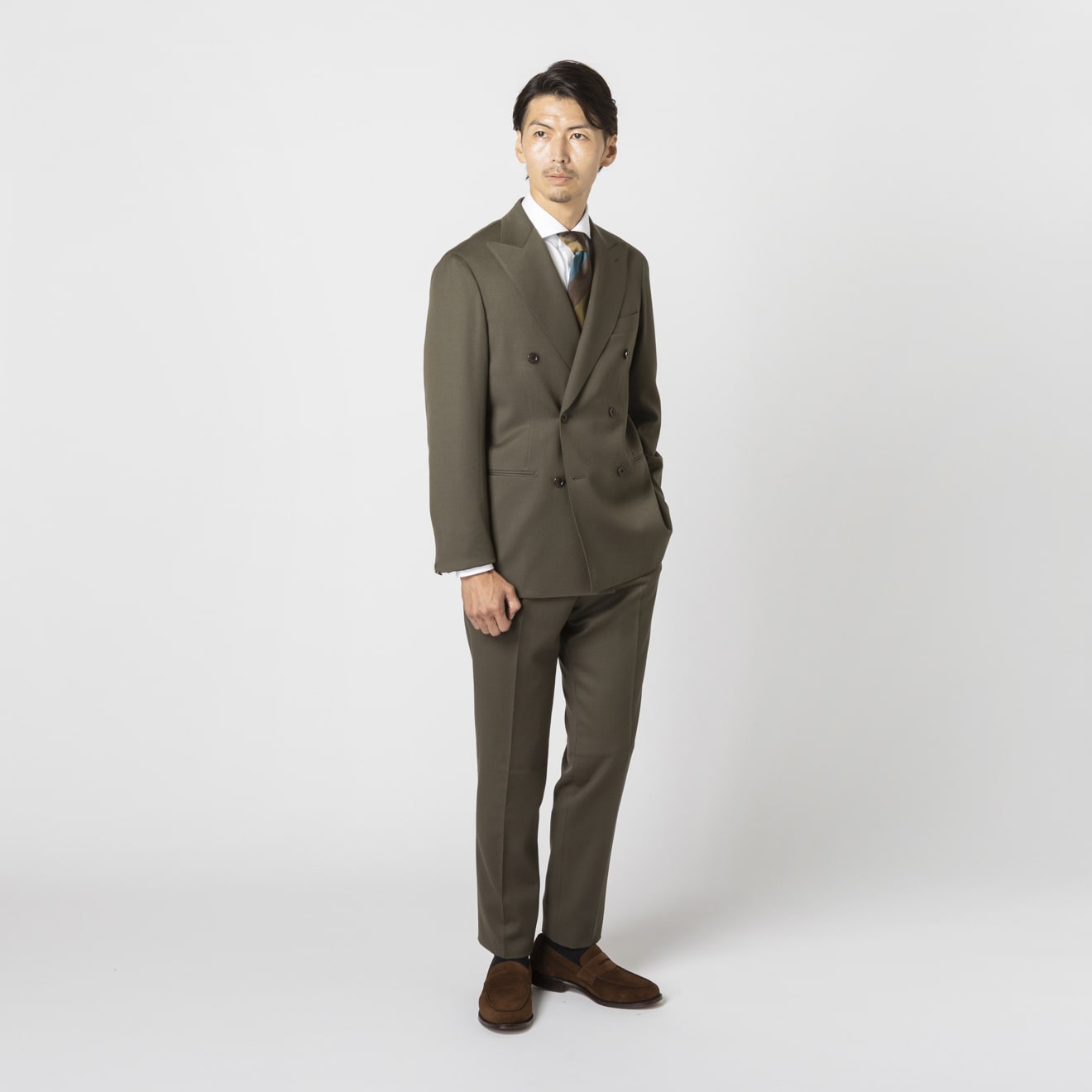 Paul Smith Marzotto生地 ベージュ3B スーツ セットアップ Paul