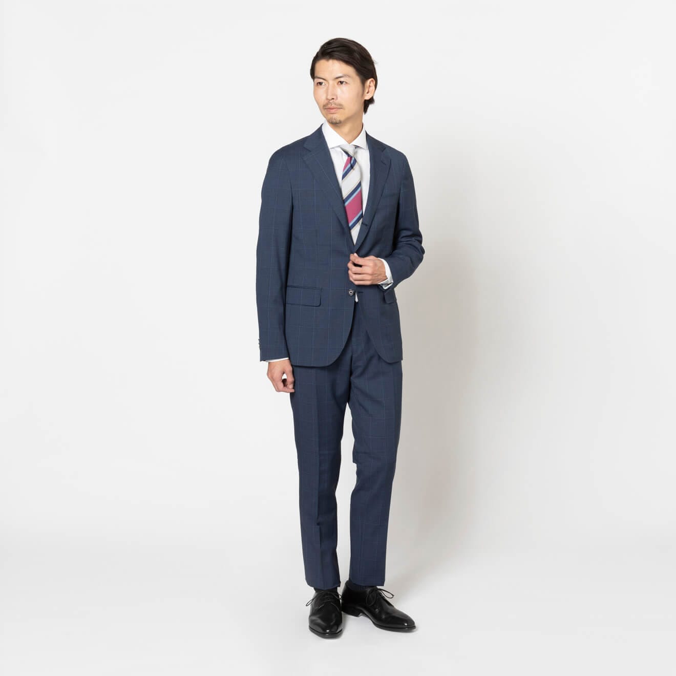 ≪WEB新作≫CANONICO/カノニコ/段返り3釦/ワンタックスリムパンツ