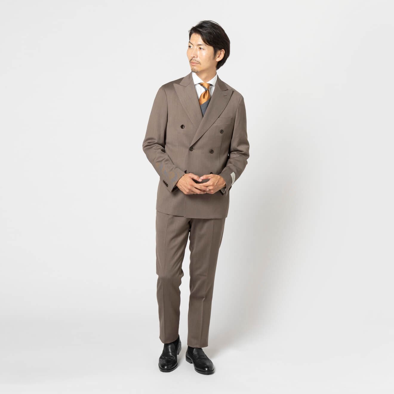 ≪超特価≫CANONICO/カノニコ/毛84％/モヘア16％/ブラウン