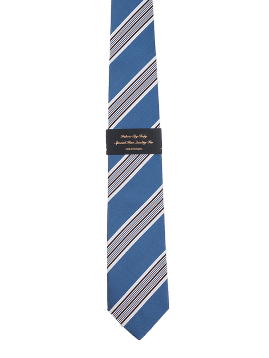 ≪WEB新作≫PREMIO/綿55％絹45％/ネイビー/ストライプ/タイ | メンズ