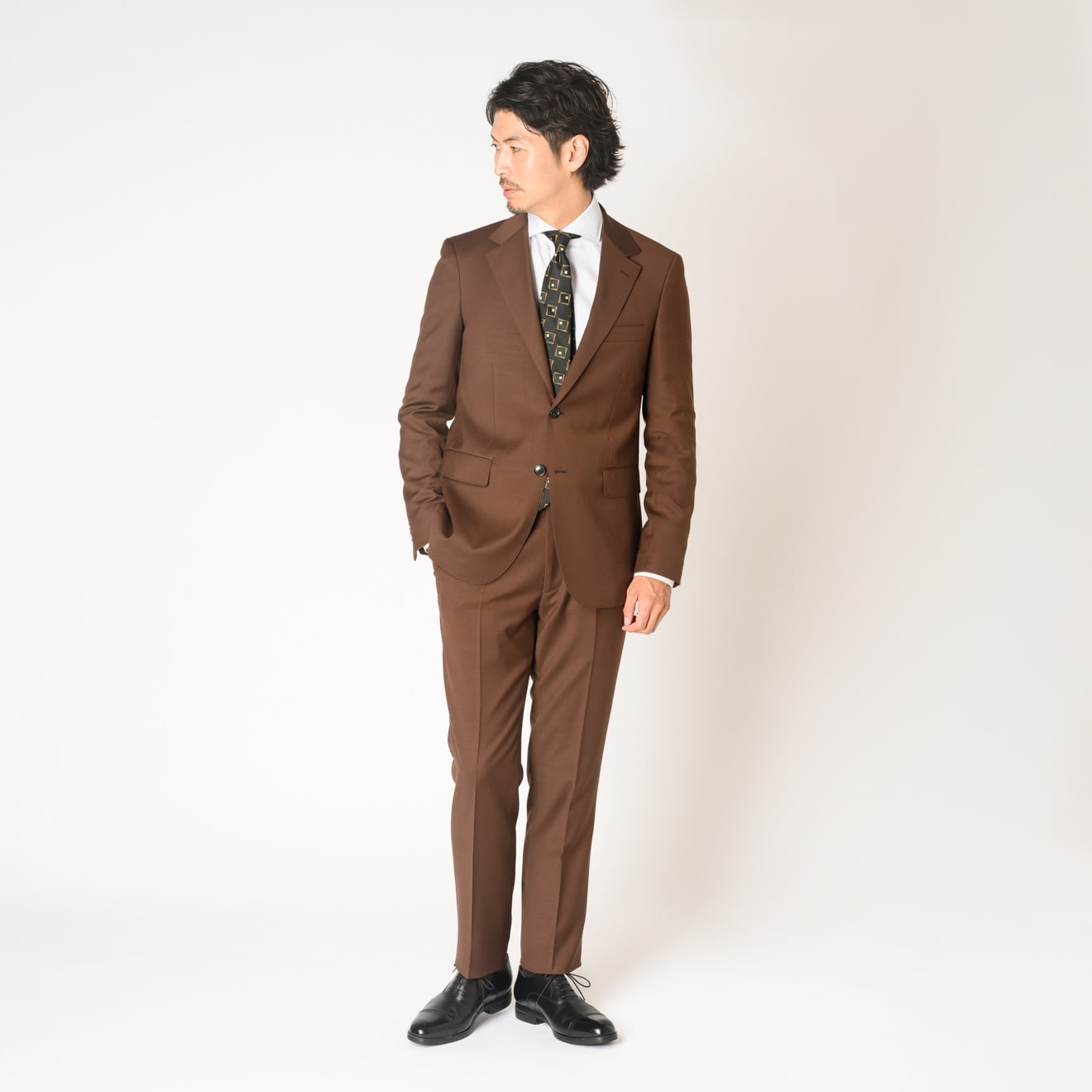 ≪WEB新作≫PREMIO/PAULO OLIVEIRA/エコ&ウォッシャブル/シングル2釦
