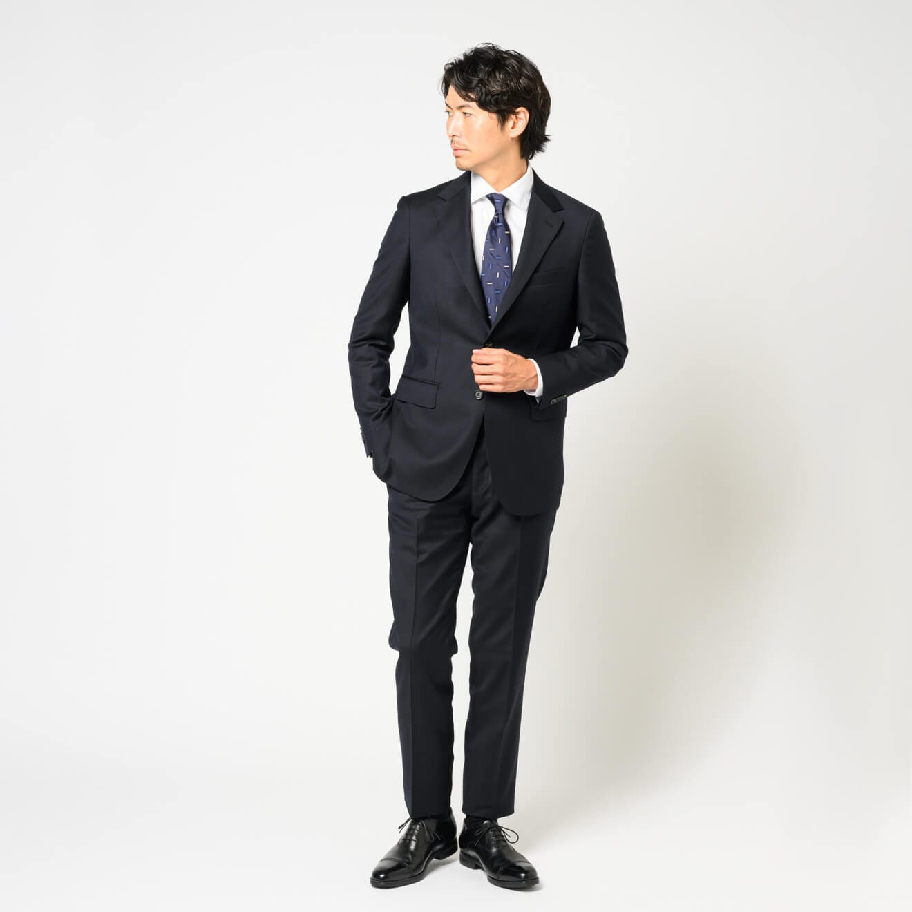 ≪WEB新作≫PREMIO/LORO PIANA/ロロピアーナ/シングル2釦/ストレッチ