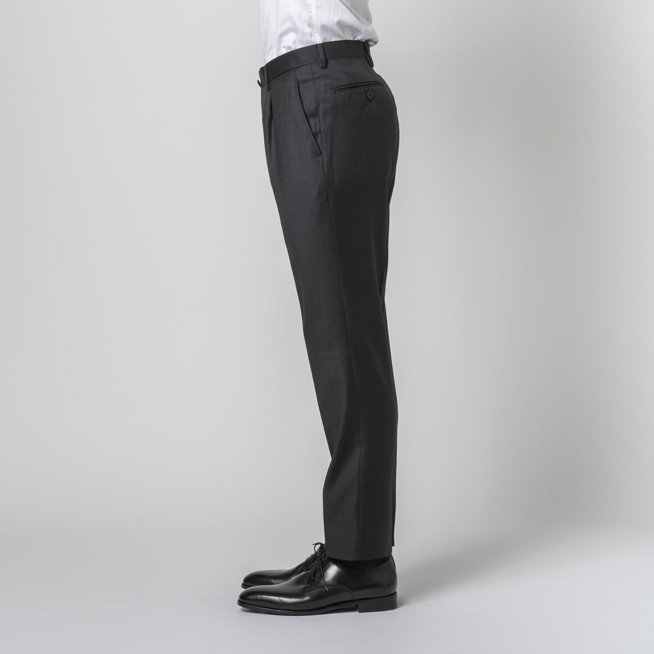 Loro Piana カジュアルパンツ チャコール 40 シンプル 着回し ≪WEB特価≫PREMIO/LORO PIANA/ロロピアーナ/シングル2釦