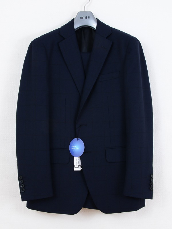 【美品】オリヒカ ビジネススーツ パンツ 洗える ダークネイビー M/L 美品】オリヒカ ビジネススーツ パンツ 洗える ダークネイビー M/L