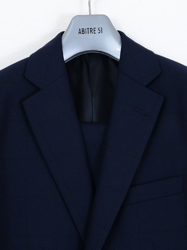 ≪歳末SALE≫ウール混/パンツ洗える/ベーシック/ネイビー/チェック