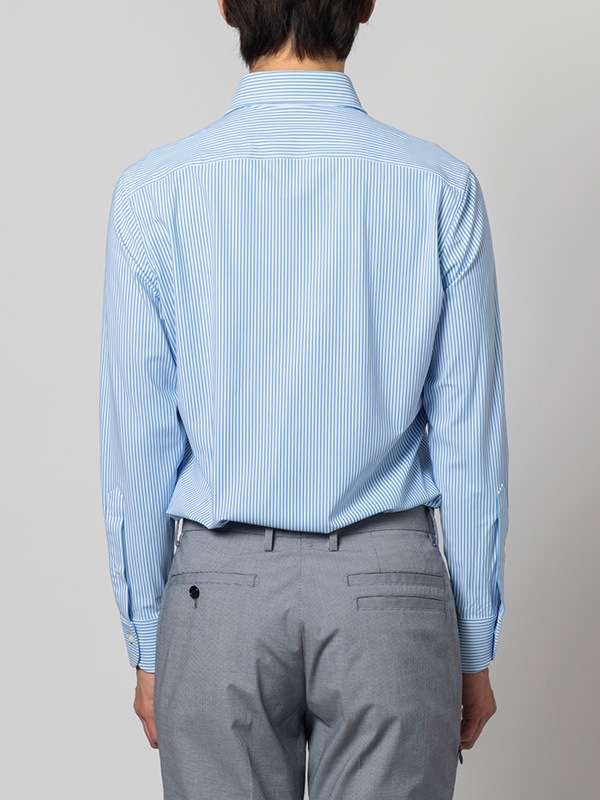 特価/完売前に【GANT】ストライプ 長袖 ポプリンシャツ ≪大特価≫GREEN/超伸縮/スポーティー/スリムフィット/形態安定