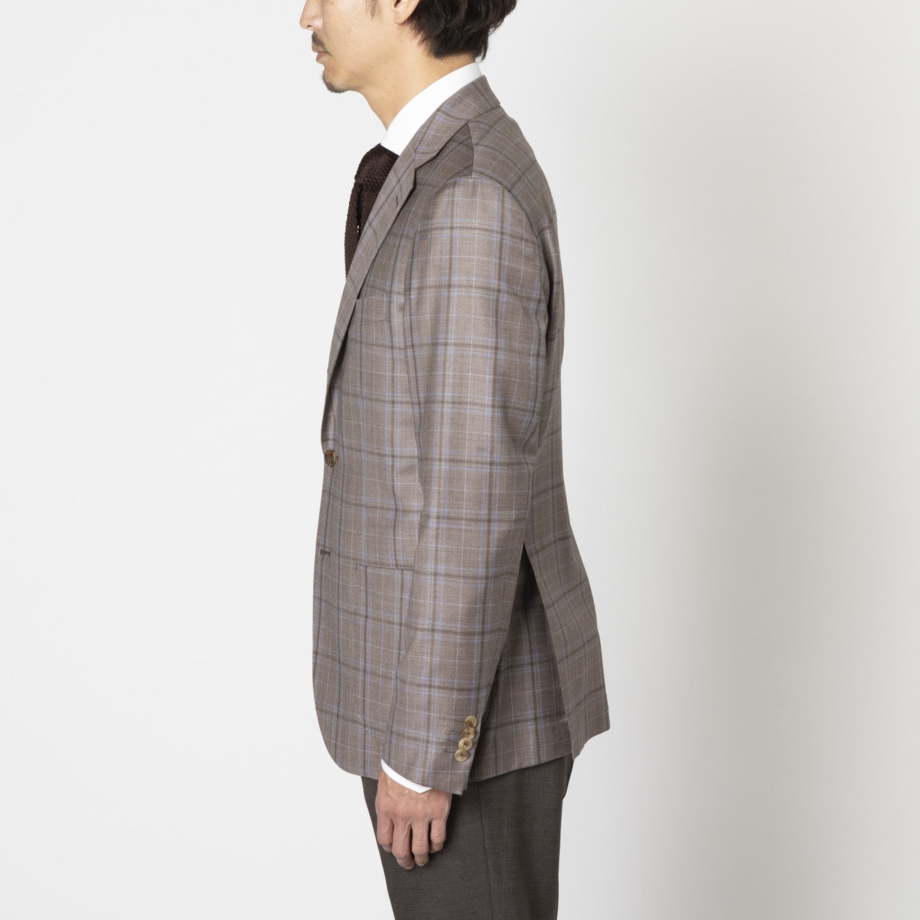 REDA オーダー　ジャケット、ジレのみ ≪WEB特価≫REDA/レダ/ Super130s'/ウール/ベージュ/チェック