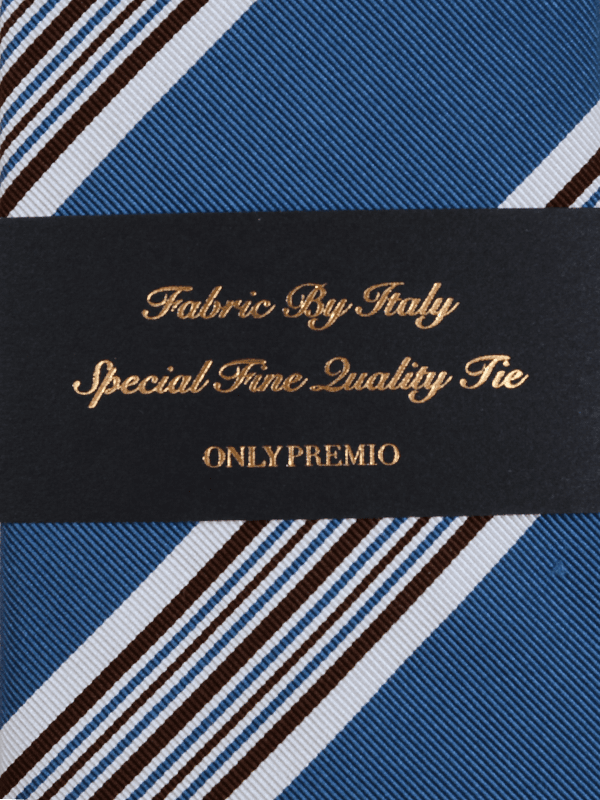 ≪WEB新作≫PREMIO/絹65％綿35％/ブルー/ストライプ/タイ | メンズ商品