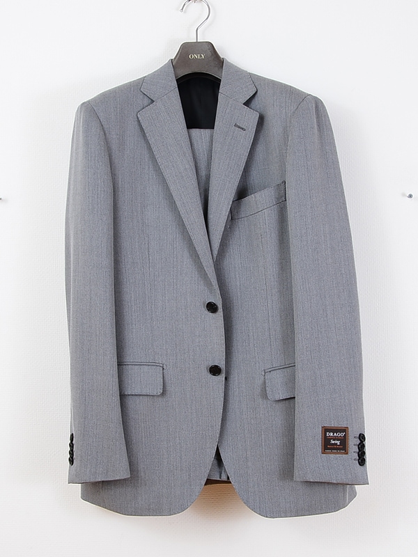 ≪半額SALE≫DRAGO/ドラゴ/ライトグレー/無地/スーツ | ブランド生地