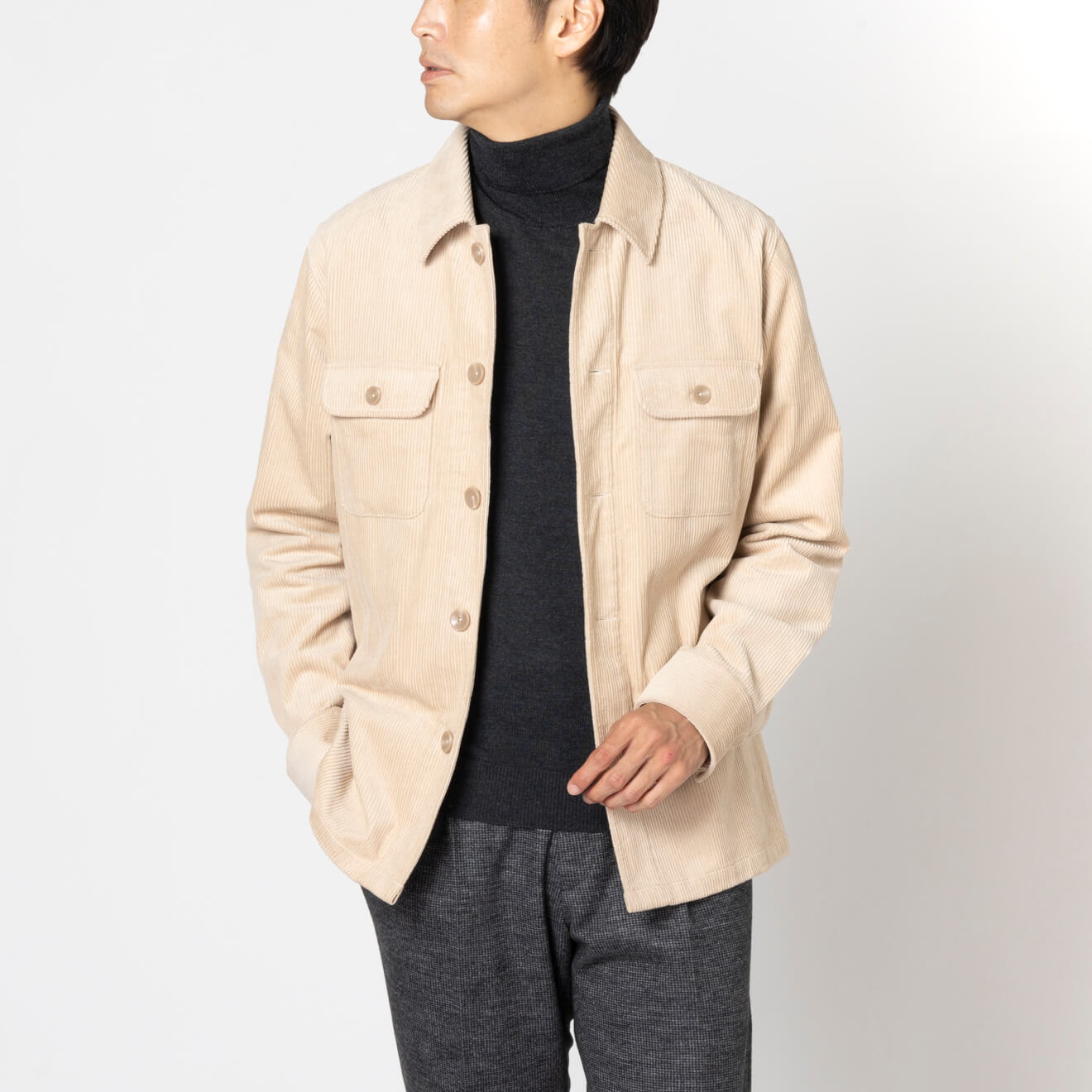 ≪WEB特価≫PREMIO/コーデュロイ地/ベージュ/ジャケット | すべての