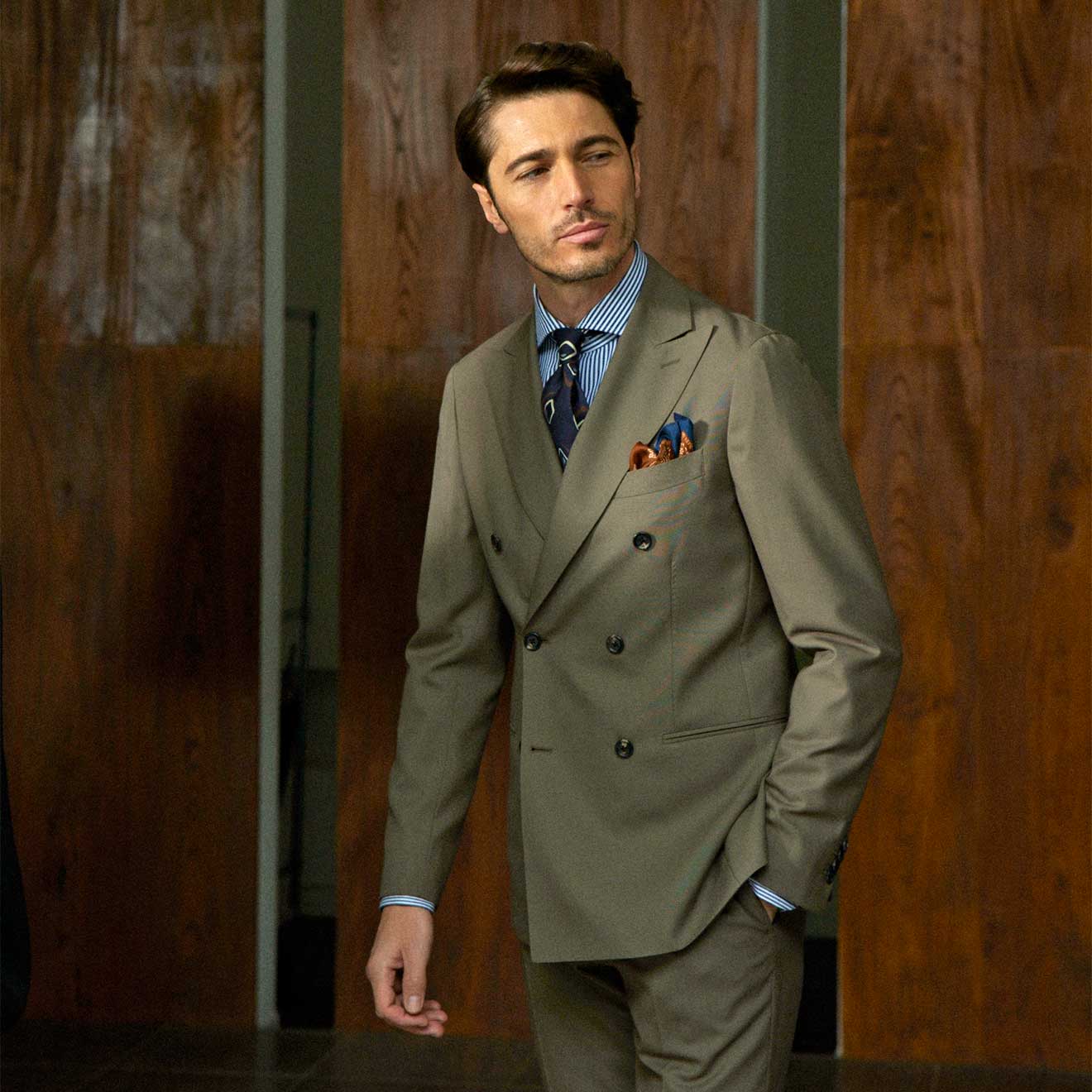 ≪WEB半額≫PREMIO/DRAGO/ドラゴ/ダブルブレスト/ワンタックスリム