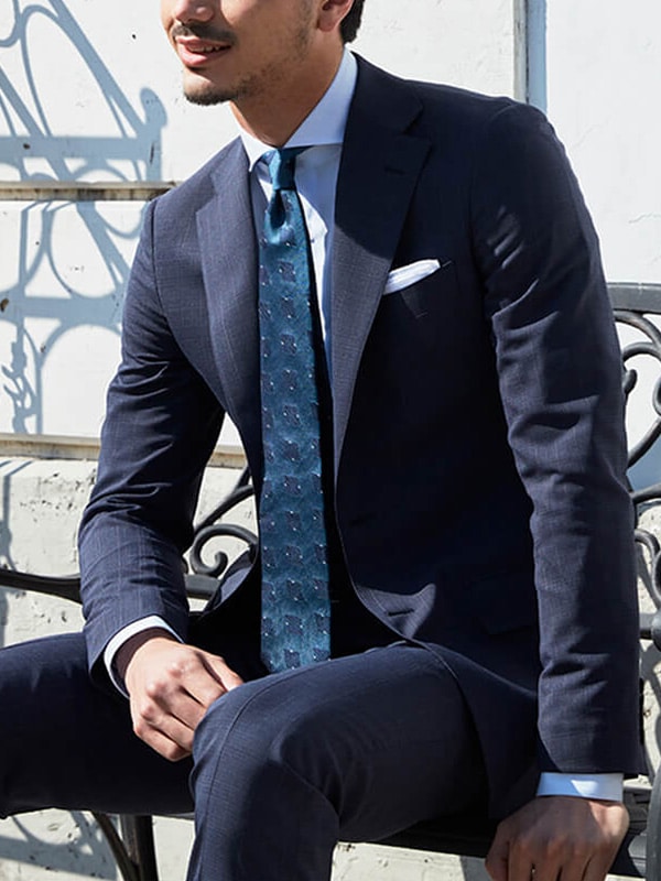 NEXT BLUE ストライプ　セットアップスーツ　ストレッチ　ウォッシャブル 未着用】ネクストブルー 9号 パンツスーツ ネイビー ストライプ