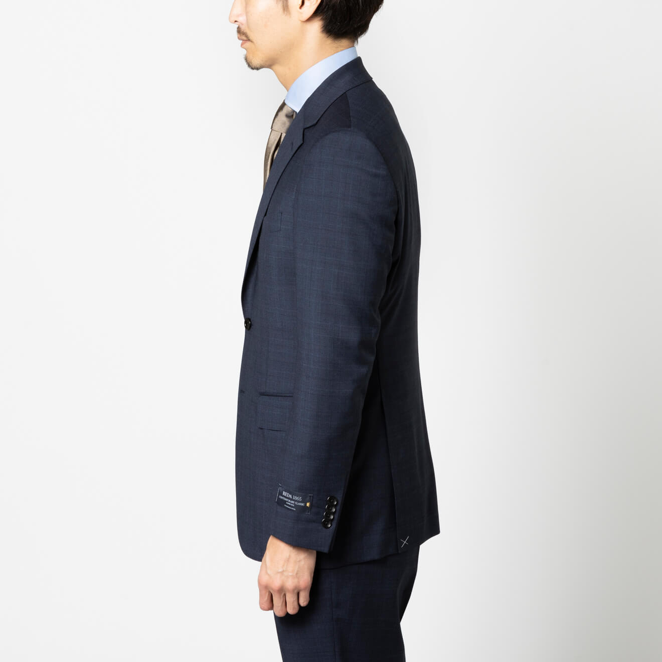 ≪創業50周年≫PREMIO/REDA/レダ/シングル2釦/ストレッチ/ワンタック