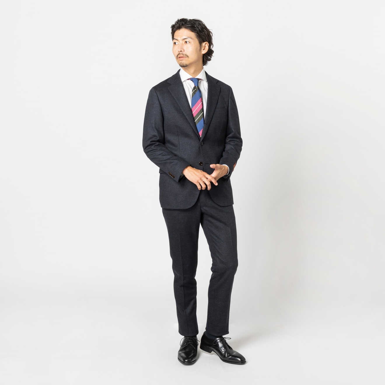 ≪WEB特別≫Merino Jersey/ウエストストレッチ/ワンタックスリム/千鳥