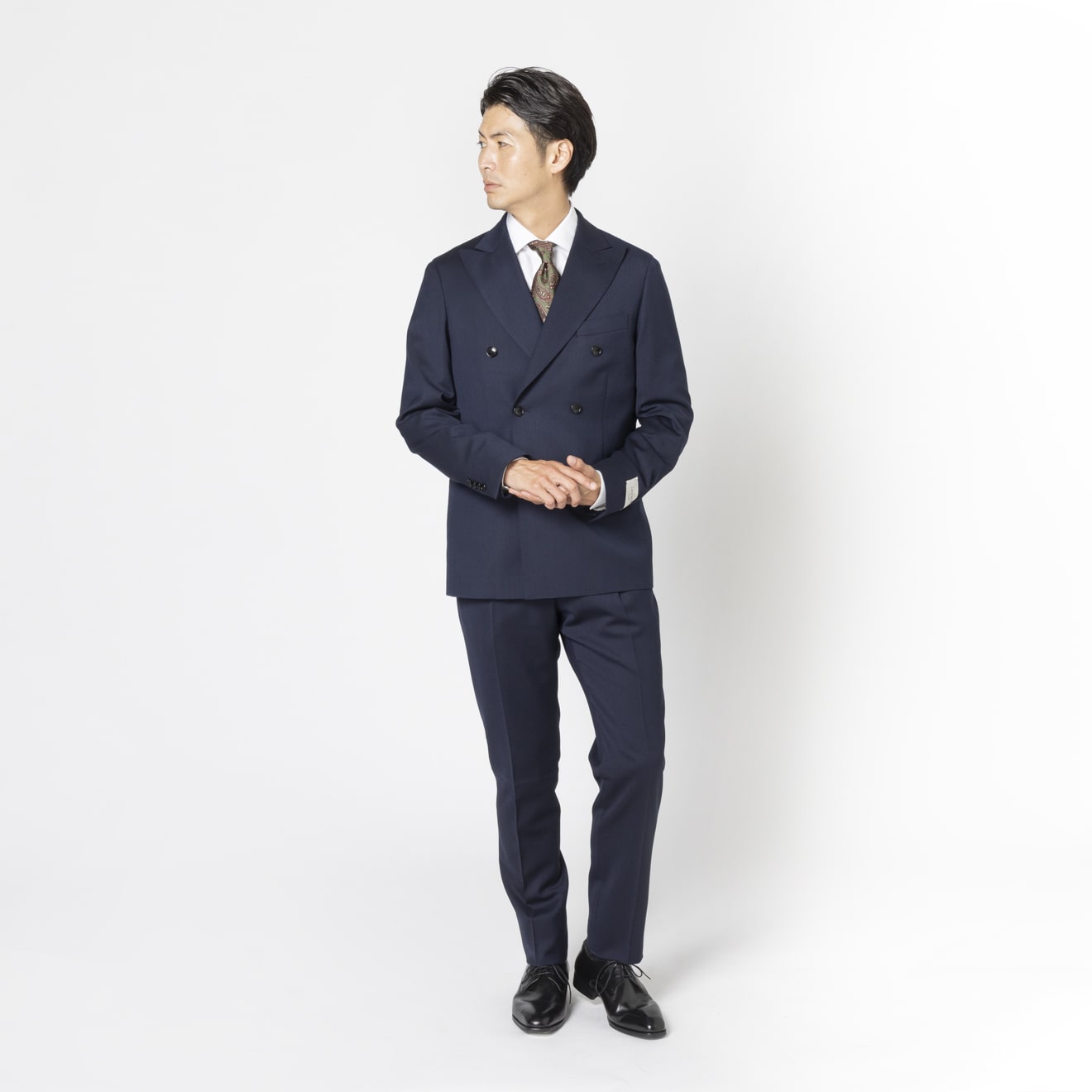 ≪WEB準新作≫MARZOTTO/マルゾット/ダブル/ワンタックスリム/ネイビー