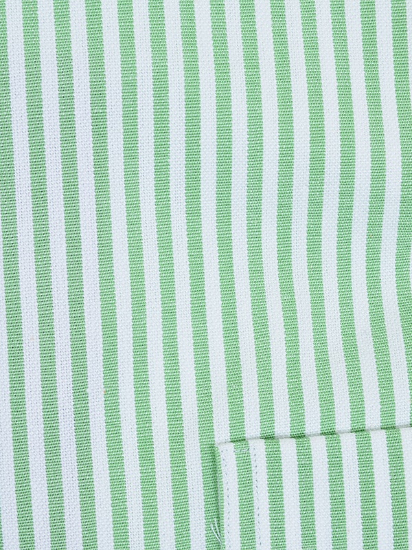 ≪WEB限定≫PREMIO/ ITALIAN FABRIC/ボタンダウン/グリーン/ストライプ