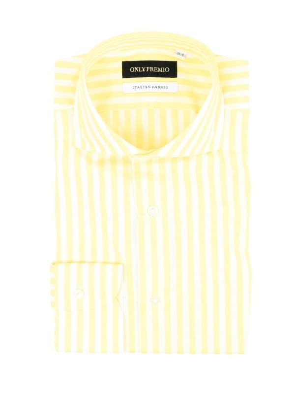 ≪WEB特別≫PREMIO/ ITALIAN FABRIC/ホリゾンタル/イエロー/ストライプ