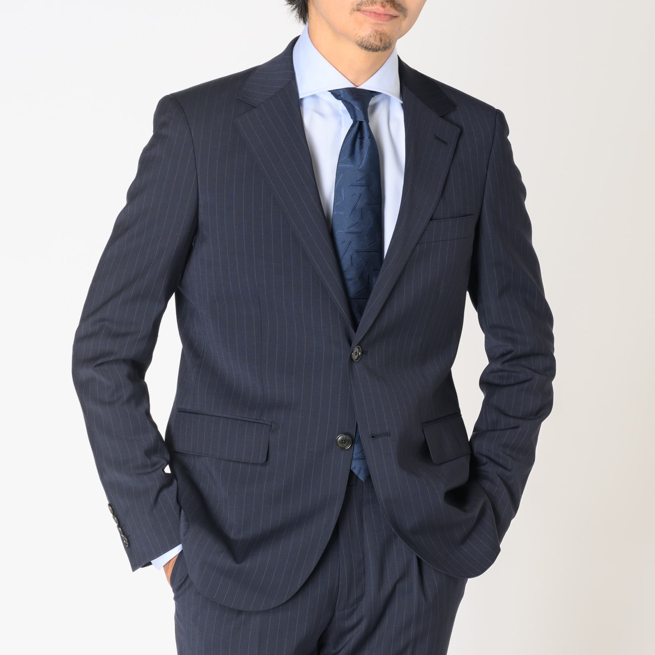 ≪WEB新作≫PREMIO/PAULO OLIVEIRA/エコ&ウォッシャブル/シングル2釦