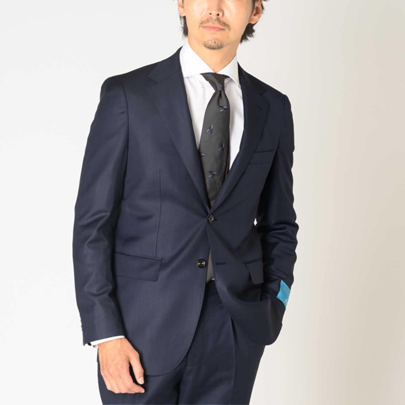 ≪WEB新作≫PREMIO/CANONICO/カノニコ/高級感のある光沢/シングル2釦