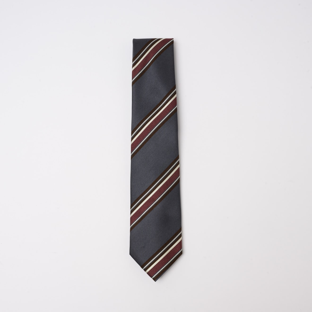 ꧁新品未使用꧂ セリーヌ ネクタイ 無地 サテン ソリッドタイ マカダム グレー fst-15es3.jpg