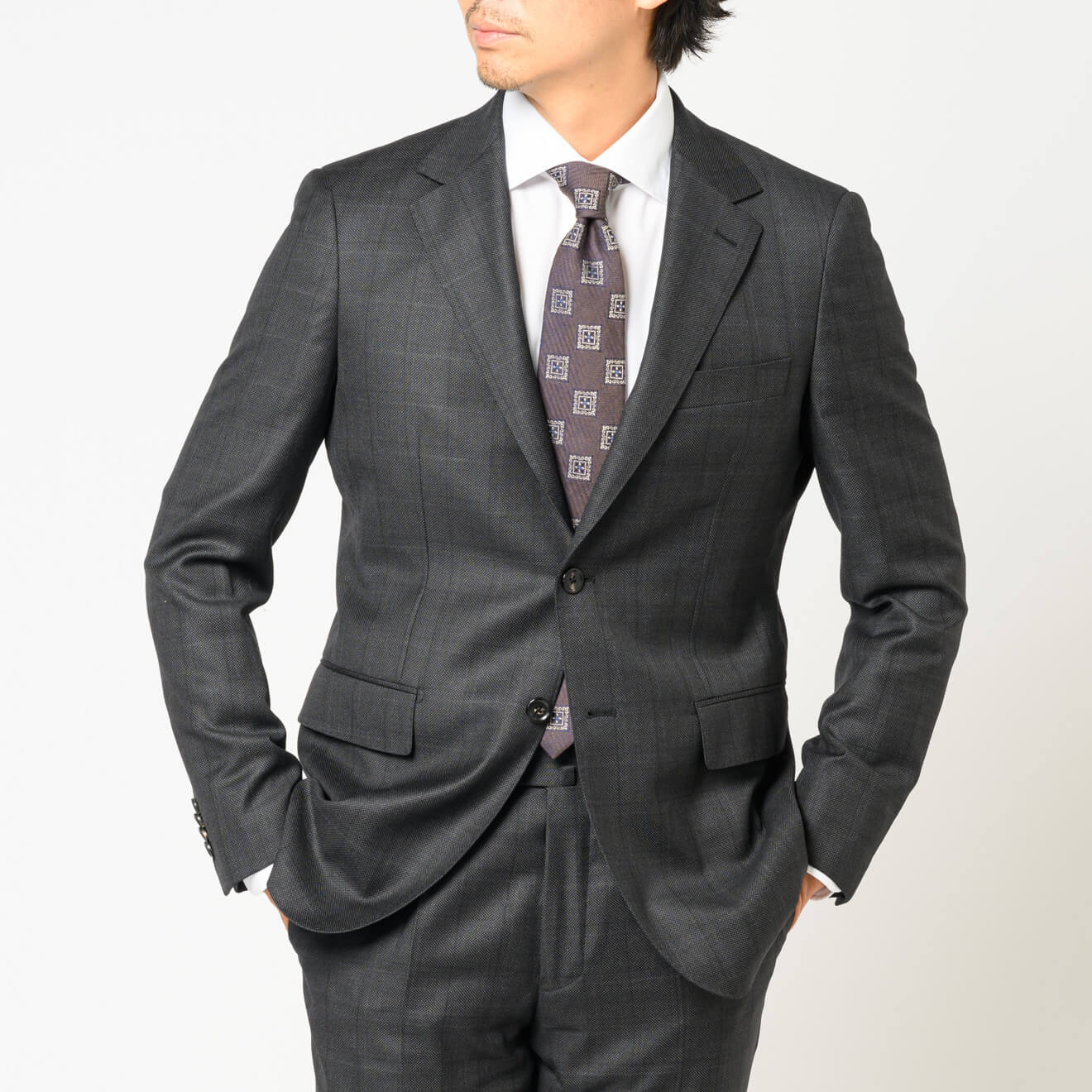 ≪WEB新作≫PREMIO/LORO PIANA/ロロピアーナ/シングル2釦/ストレッチ