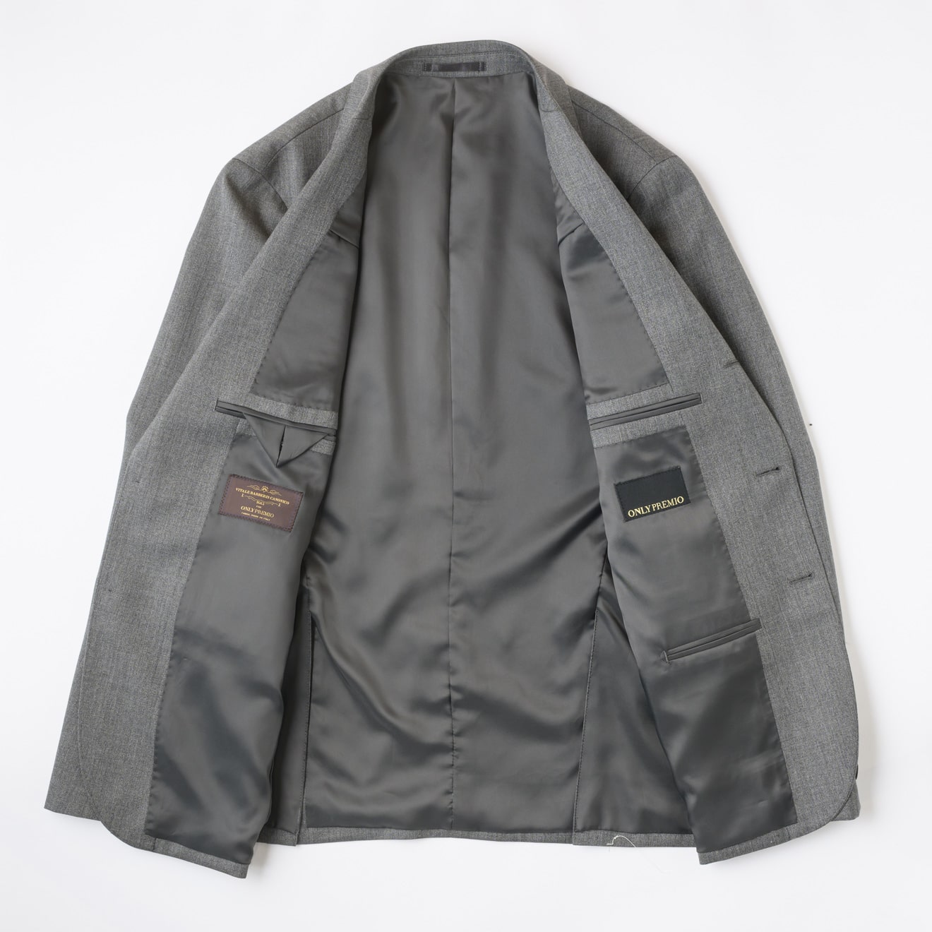 ≪WEB新作≫CANONICO/カノニコ/ハリ感/モヘア30%/段返り3釦/ワンタック 