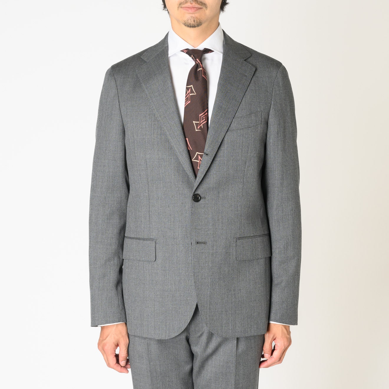 ≪WEB新作≫CANONICO/カノニコ/ハリ感/モヘア30%/段返り3釦/ワンタック