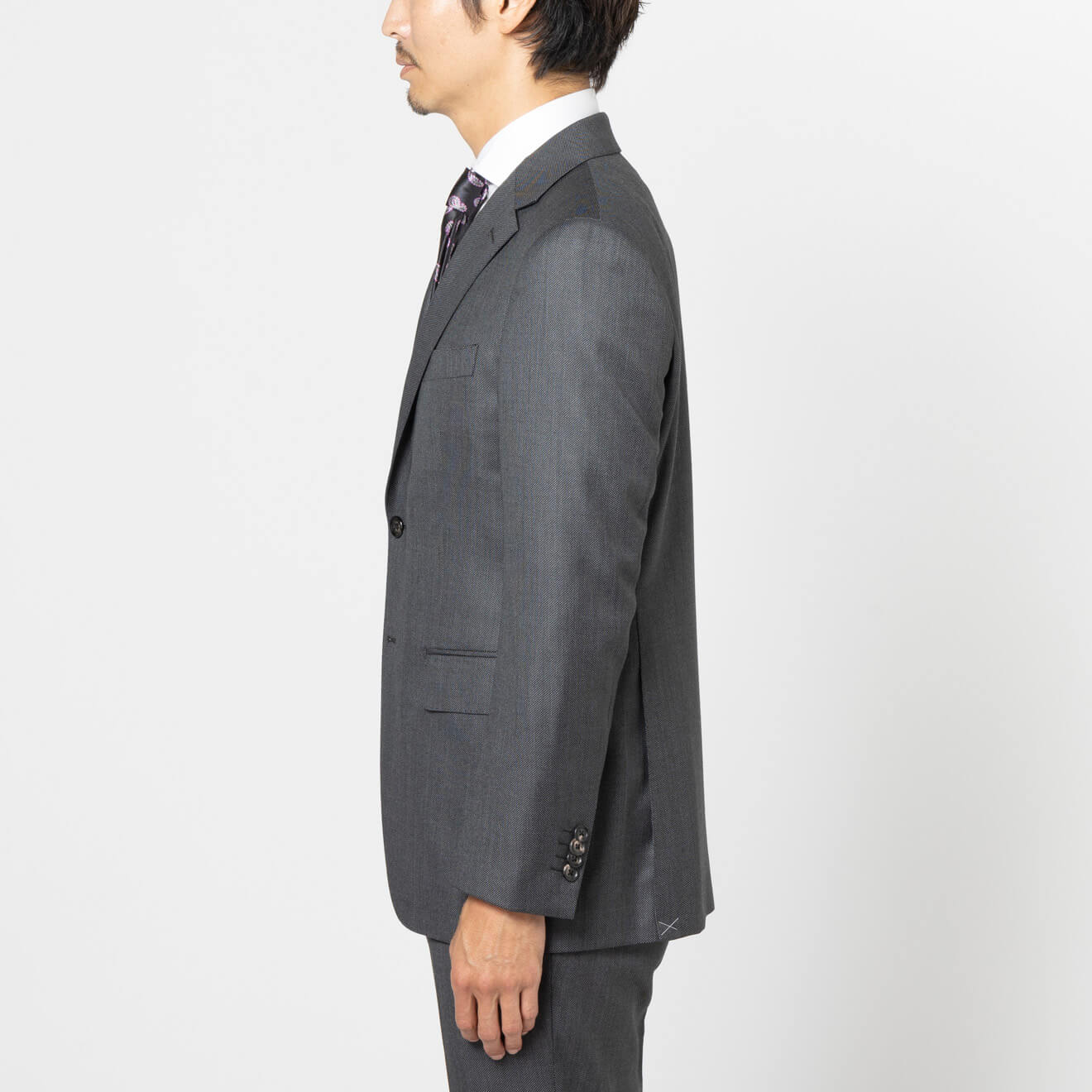 ＊美品【インディヴィ】パンツスーツ　ロロピアーナ　グレー スーツ セットアップ ≪WEB特価≫PREMIO/LORO PIANA/ロロピアーナ/グレーバーズアイ