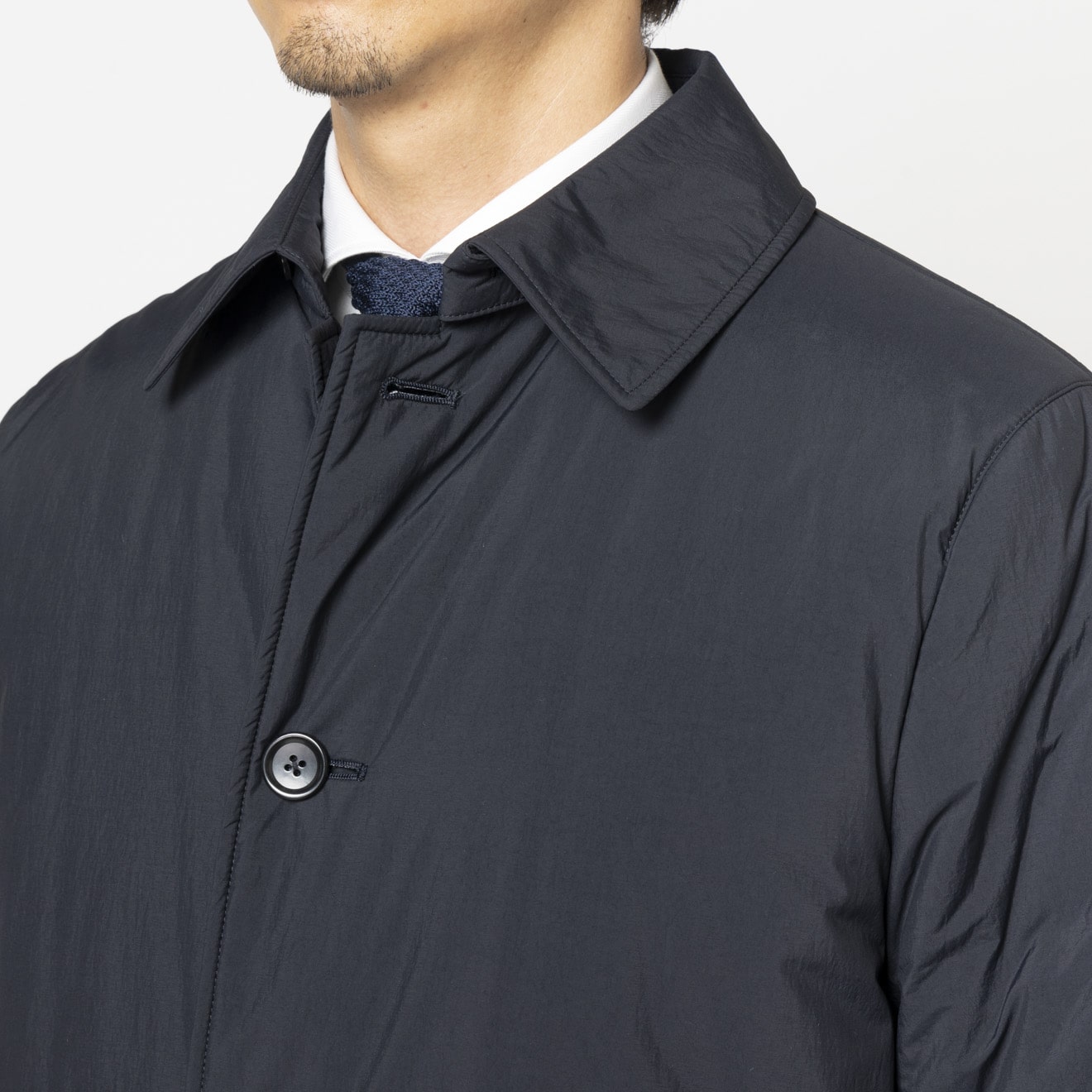 ≪半額SALE≫中綿ステンカラー/撥水性/ネイビー/無地/コート | すべて