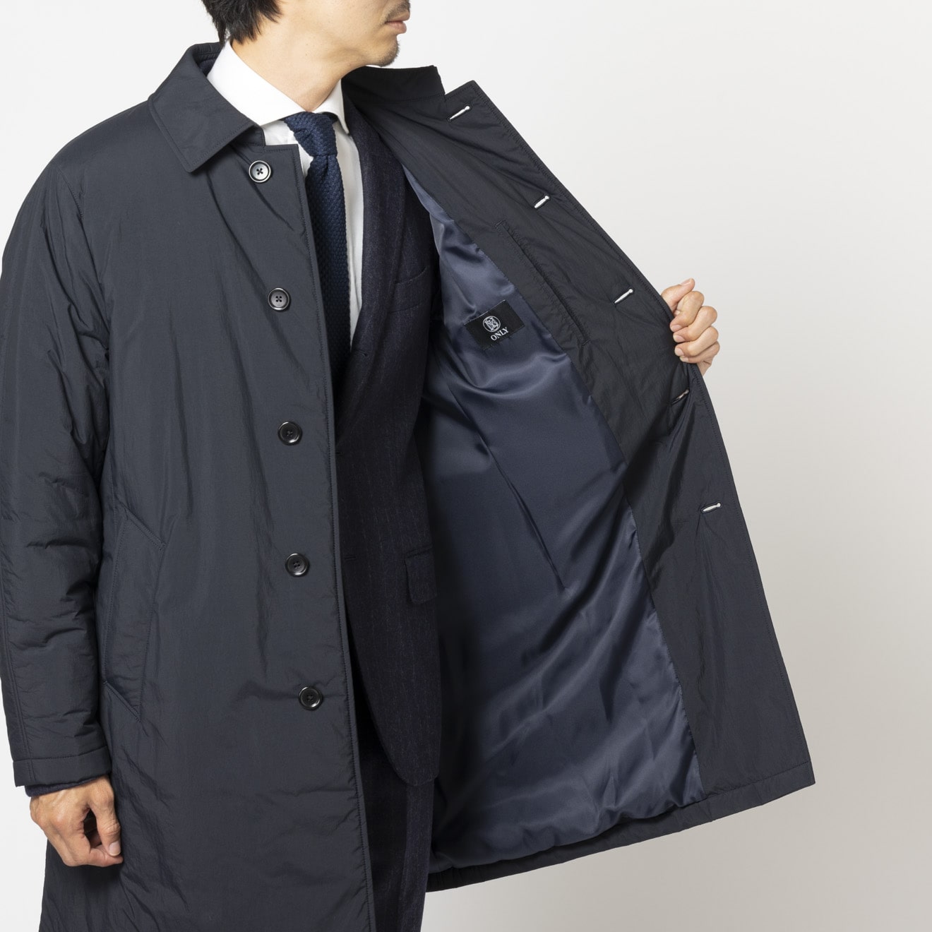 ≪半額SALE≫中綿ステンカラー/撥水性/ネイビー/無地/コート | すべて