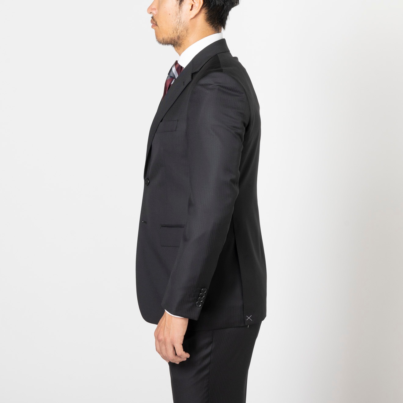 SHIPS ロロピアーナ日本製スーツ　ブラック　super130's 48-50 SHIPS ロロピアーナ日本製スーツ ブラック super130's 48-50