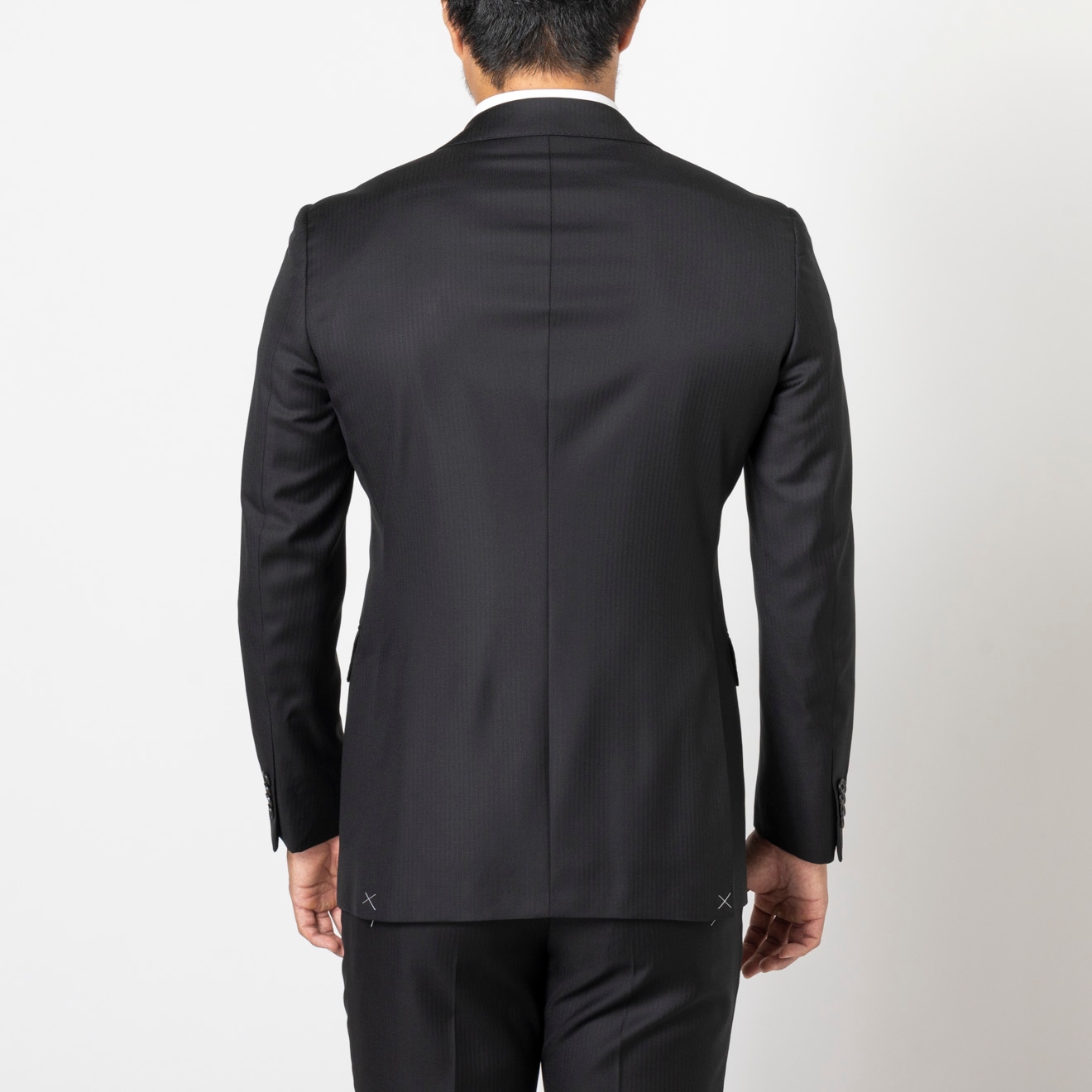 XL 希少★エルメス×ロロピアーナ【HERMES】シングルスーツ グレー CLASSICO TAPERED】【秋冬】2釦シングルスーツ 1タック/グレー
