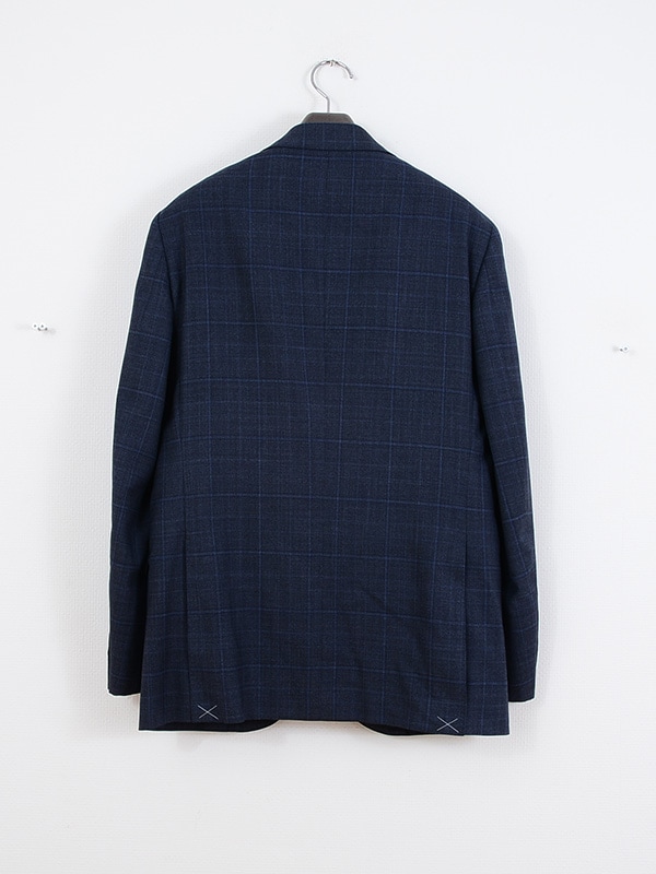 ≪WEB価格≫ウール混/スリーピース/ブルー/チェック/スーツ